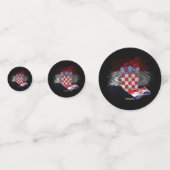 Kroatien-Flagge Konfetti (Vorderseiten)