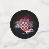Kroatien-Flagge Konfetti (Klein Vorderseite)