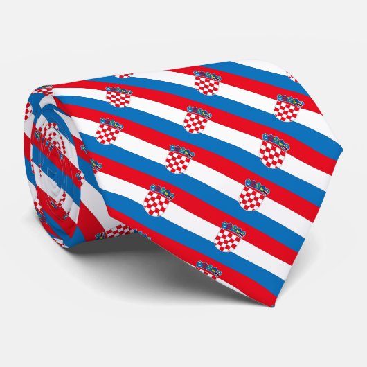 Kroatien-Flagge Krawatte (Gerollt)