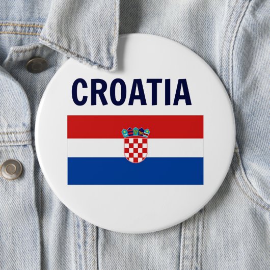 Kroatien - Flagge Kroatiens, Button (Beispiel)