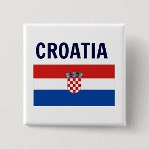 Kroatien - Flagge Kroatiens Button