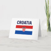Kroatien - Flagge Kroatiens Karte (Vorderseite)