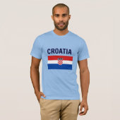 Kroatien - Flagge Kroatiens T - Shirt (Vorne ganz)