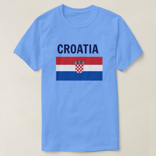 Kroatien - Flagge Kroatiens T-Shirt (Design vorne)
