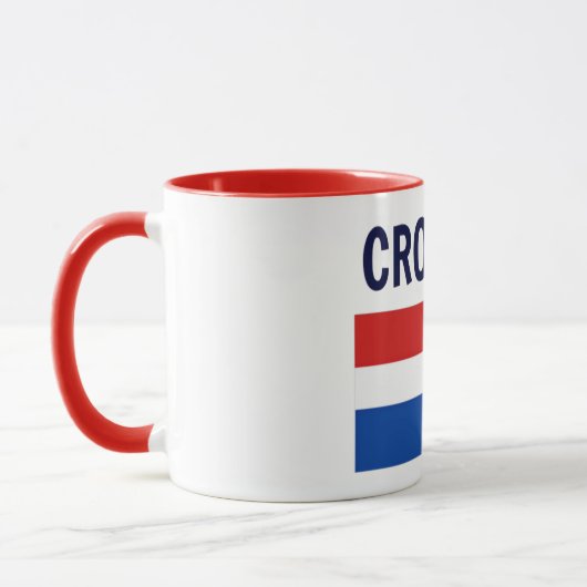 Kroatien - Flagge Kroatiens Tasse (Links)