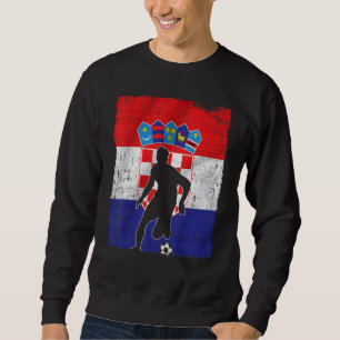 Kroatien-Flagge Kroatische Wurzeln Hrvatske Kroati Sweatshirt