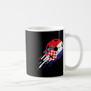 Kroatien-Flagge kroatischer Fußball Fan Männer Fra Kaffeetasse