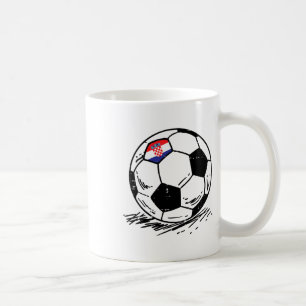 Kroatien-Flagge kroatischer Fußball-Fan Männer Fra Kaffeetasse