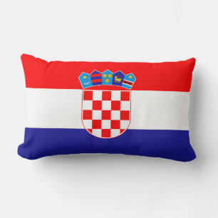 Kroatien-Flagge Lendenkissen