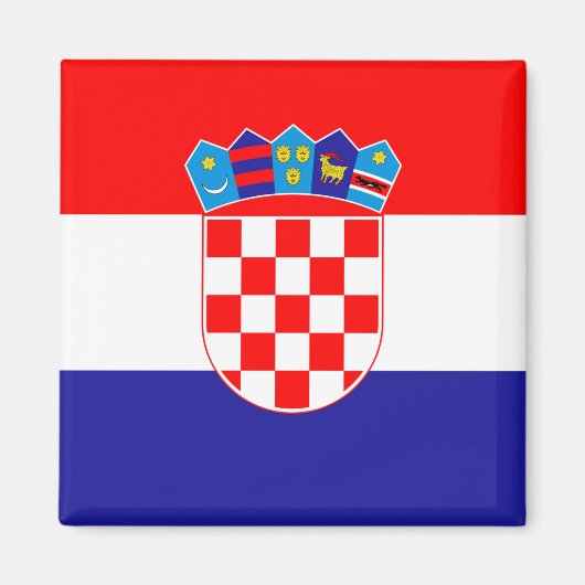 Kroatien-Flagge Magnet (Vorne)