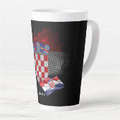 Kroatien-Flagge Milchtasse (Rechte Ecke)