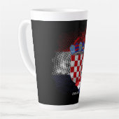 Kroatien-Flagge Milchtasse (Linke Ecke)