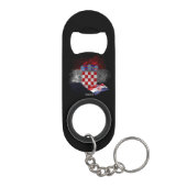 Kroatien-Flagge Mini Flaschenöffner (Rückseite)