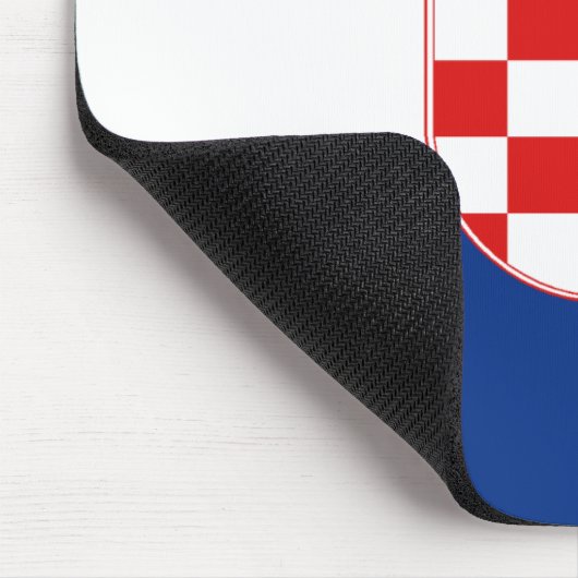 Kroatien-Flagge Mousepad (Ecke)