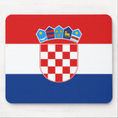 Kroatien-Flagge Mousepad (Vorne)