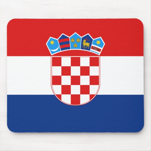 Kroatien-Flagge Mousepad (Vorne)