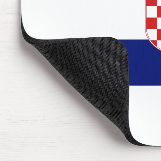 Kroatien-Flagge Mousepad (Ecke)