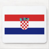 Kroatien-Flagge Mousepad (Vorne)
