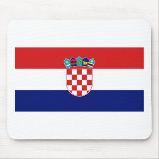 Kroatien-Flagge Mousepad