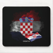 Kroatien-Flagge Mousepad (Vorne)