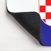 Kroatien-Flagge Mousepad (Ecke)