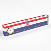Kroatien-Flagge Namensplakette