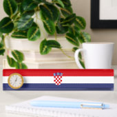 Kroatien-Flagge Namensplakette