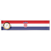 Kroatien-Flagge Namensplakette (Vorderseite)