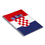 Kroatien-Flagge Notizblock (Rechte Seite)