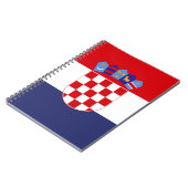Kroatien-Flagge Notizblock (Linke Seite)