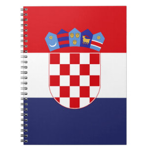 Kroatien-Flagge Notizblock