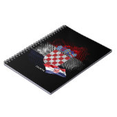 Kroatien-Flagge Notizblock (Linke Seite)