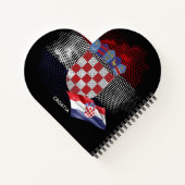 Kroatien-Flagge Notizblock (Rückseite)