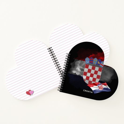 Kroatien-Flagge Notizblock (Innenseite)