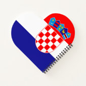 Kroatien-Flagge Notizblock (Rückseite)