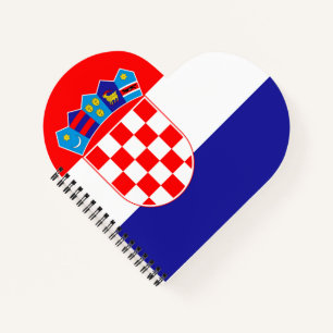Kroatien-Flagge Notizblock