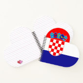 Kroatien-Flagge Notizblock (Innenseite)