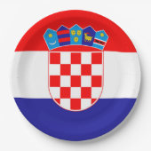 Kroatien-Flagge Pappteller (Vorderseite)