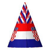 Kroatien-Flagge Partyhütchen (Rückseite)
