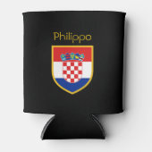 Kroatien-Flagge Personalisiert Dosenkühler (Vorderseite)