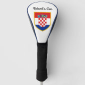 Kroatien-Flagge personalisiert Golf Headcover (Vorderseite)