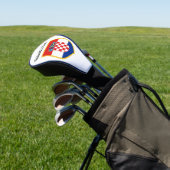 Kroatien-Flagge personalisiert Golf Headcover (In SItu)