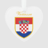Kroatien - Flagge Personalisiert Ornament (Vorderseite)
