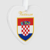 Kroatien - Flagge Personalisiert Ornament (Vorderseite)