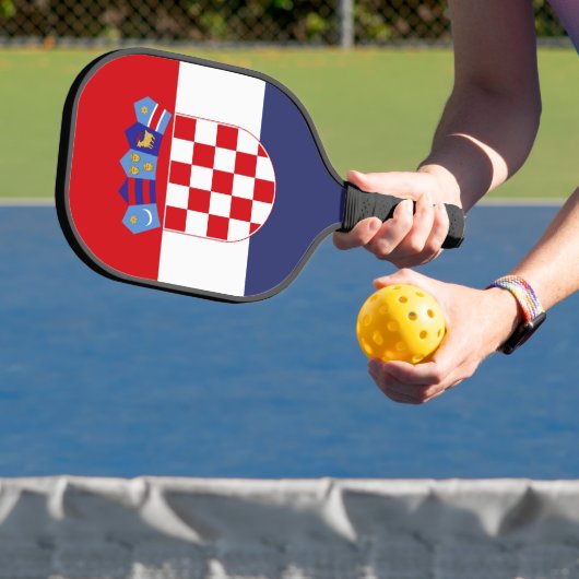 Kroatien-Flagge Pickleball Schläger (InSitu)