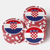 Kroatien-Flagge Pokerchips (Stapel)