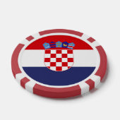 Kroatien-Flagge Pokerchips (Einzeln)
