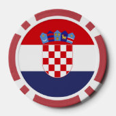 Kroatien-Flagge Pokerchips (Rückseite)