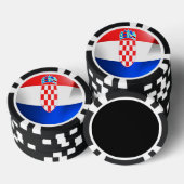 Kroatien-Flagge Pokerchips (Stapel)