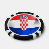 Kroatien-Flagge Pokerchips (Einzeln)